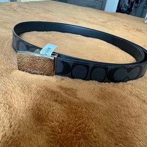 Brand New Womens Black Coach Belt